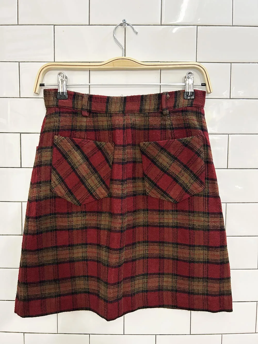 vintage 90s jump fashion plaid mini skirt