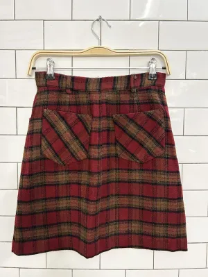 vintage 90s jump fashion plaid mini skirt