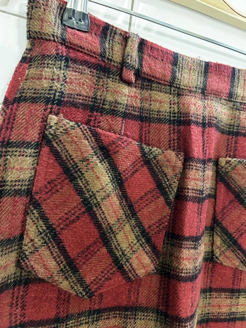 vintage 90s jump fashion plaid mini skirt