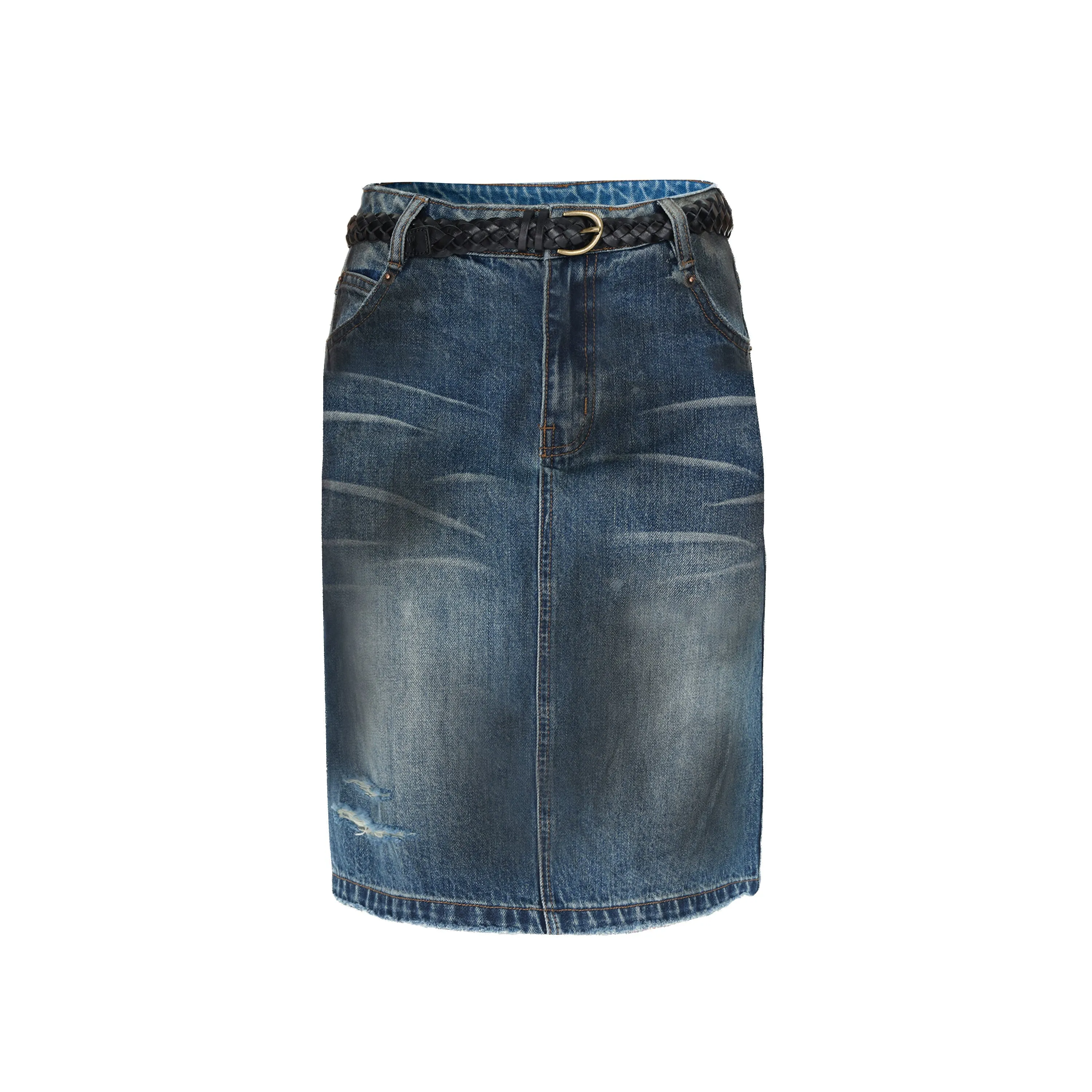 Vintage Blue Denim Skirt