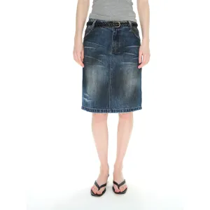 Vintage Blue Denim Skirt