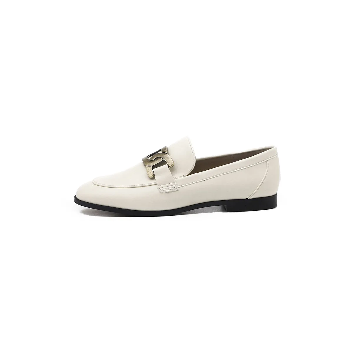 VINTAGE BRITISH-STYLE SQUARE HEEL LOAFERS 7212