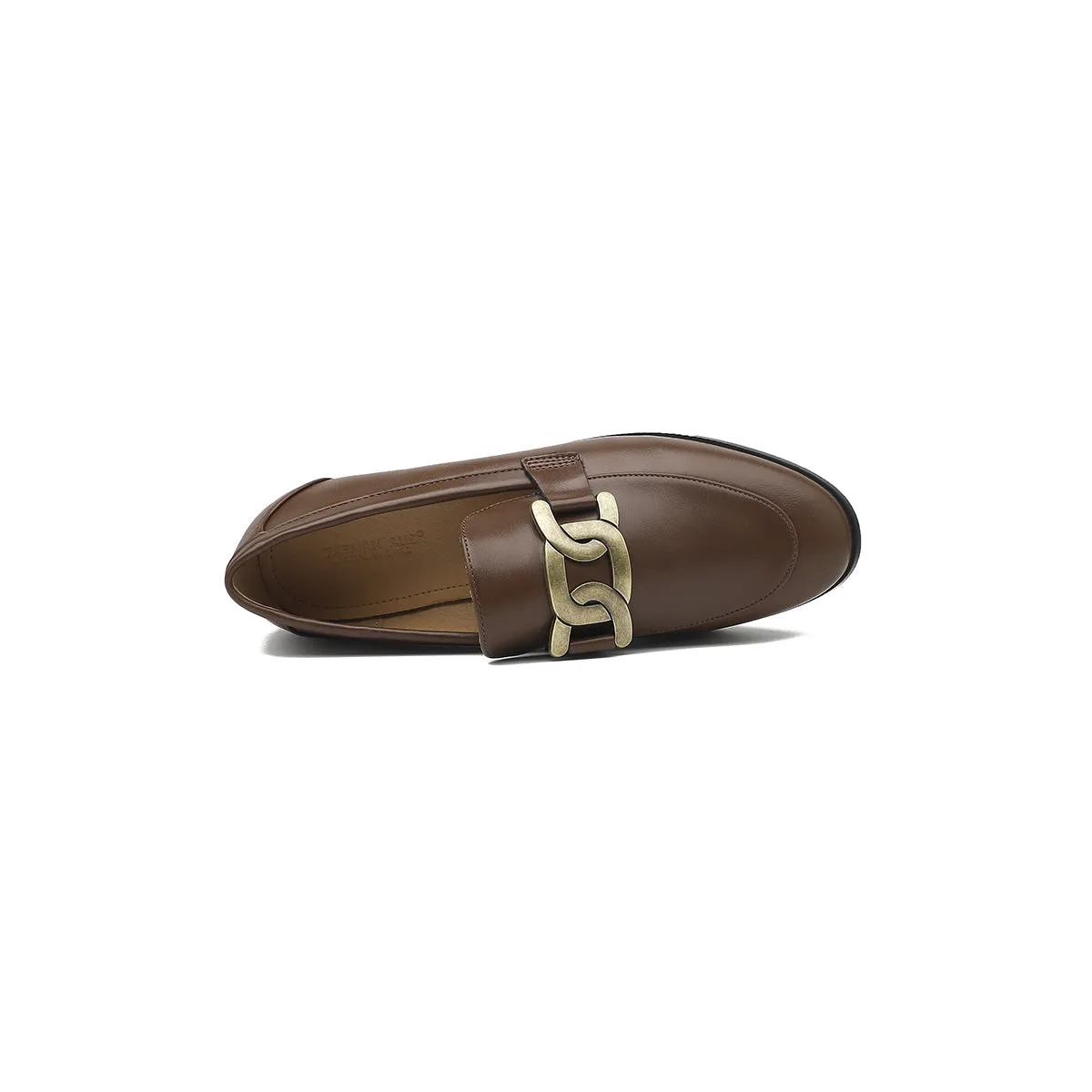 VINTAGE BRITISH-STYLE SQUARE HEEL LOAFERS 7212