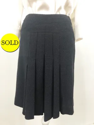 Vintage Chanel Front Pleat Skirt Size S