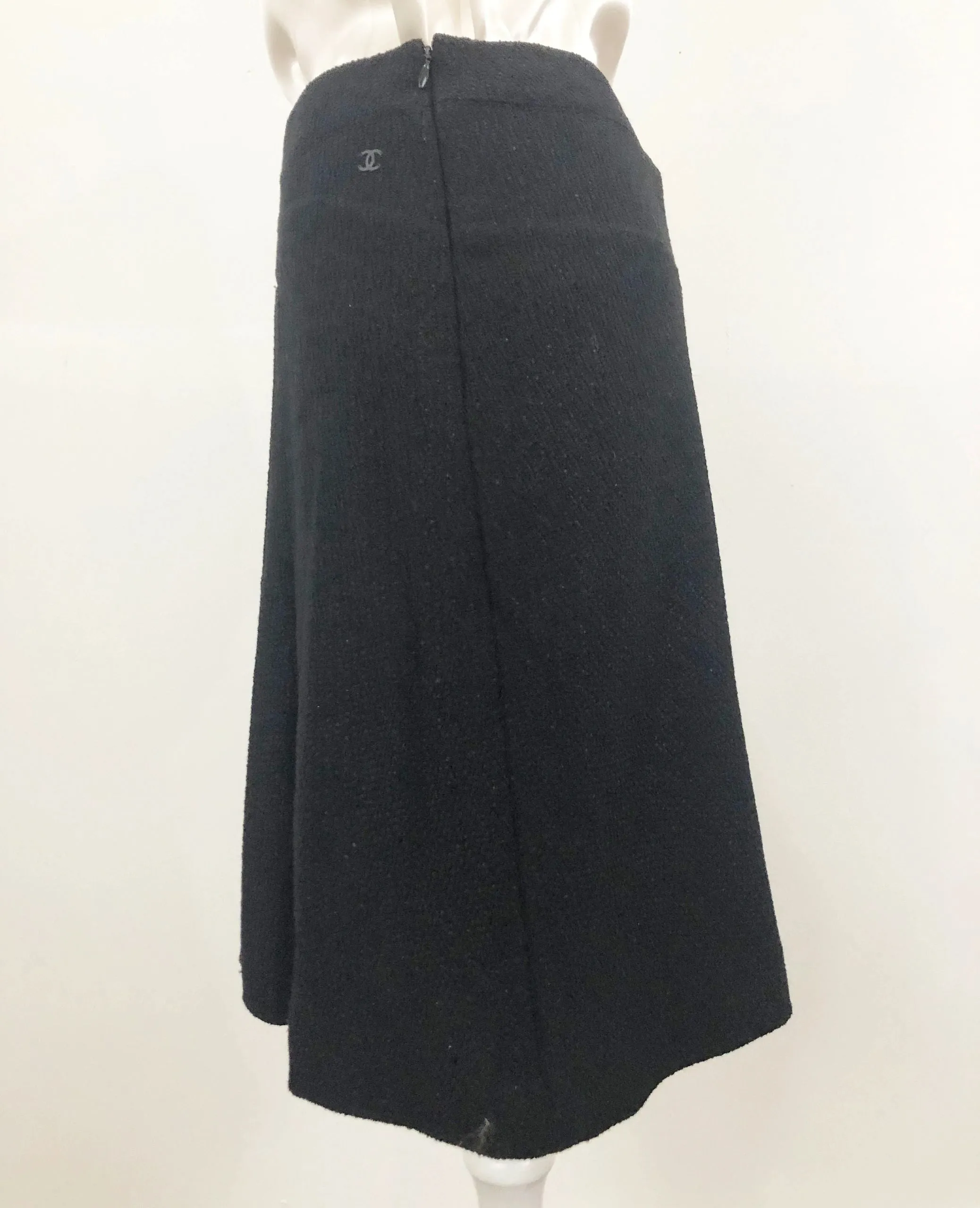 Vintage Chanel Front Pleat Skirt Size S