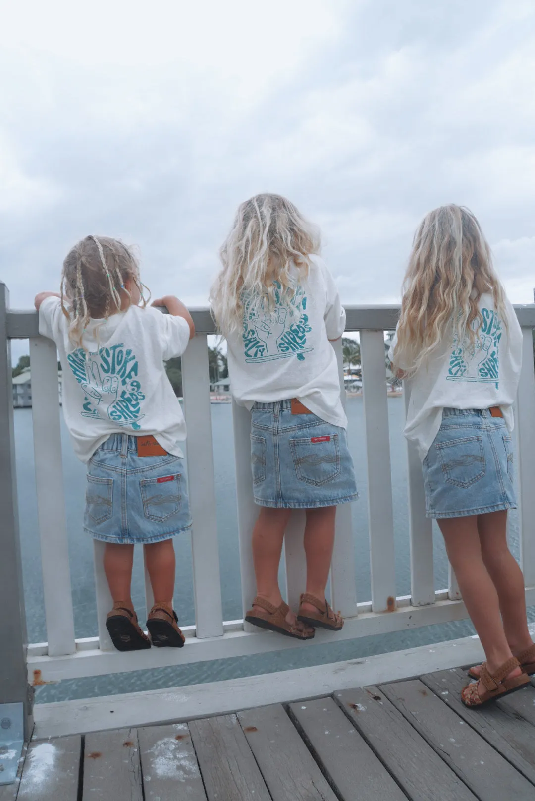 Vintage denim skater skirt - Girls