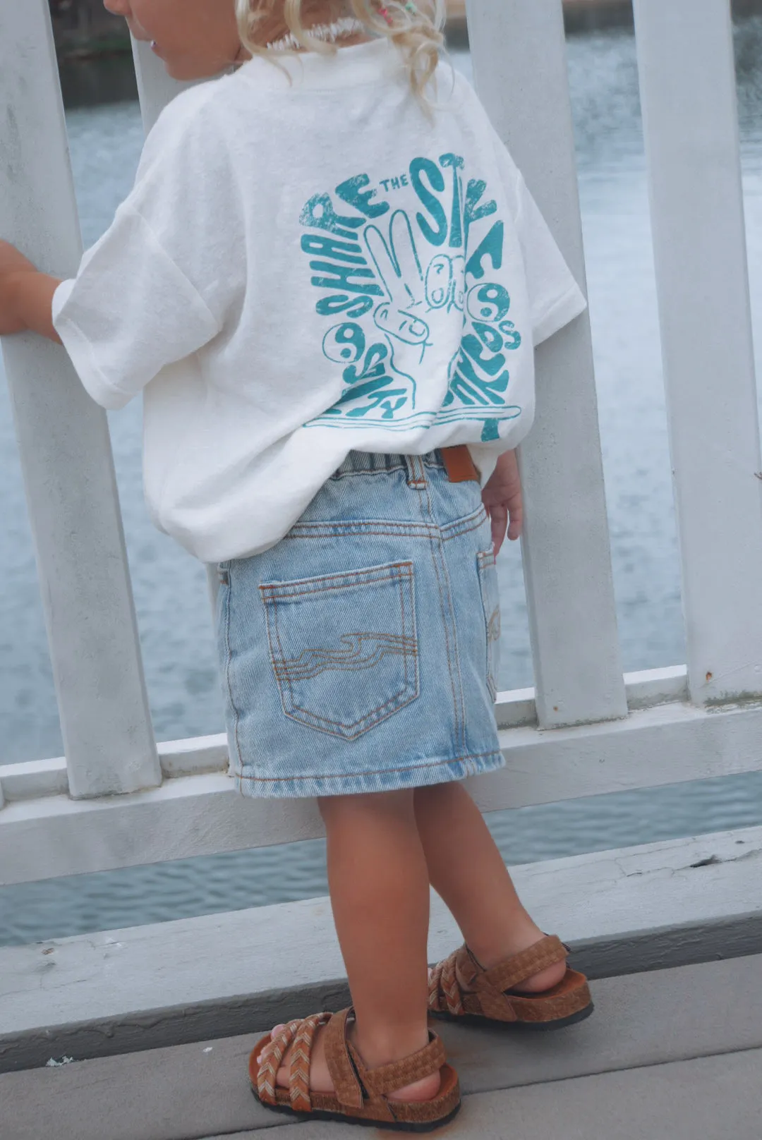 Vintage denim skater skirt - Girls