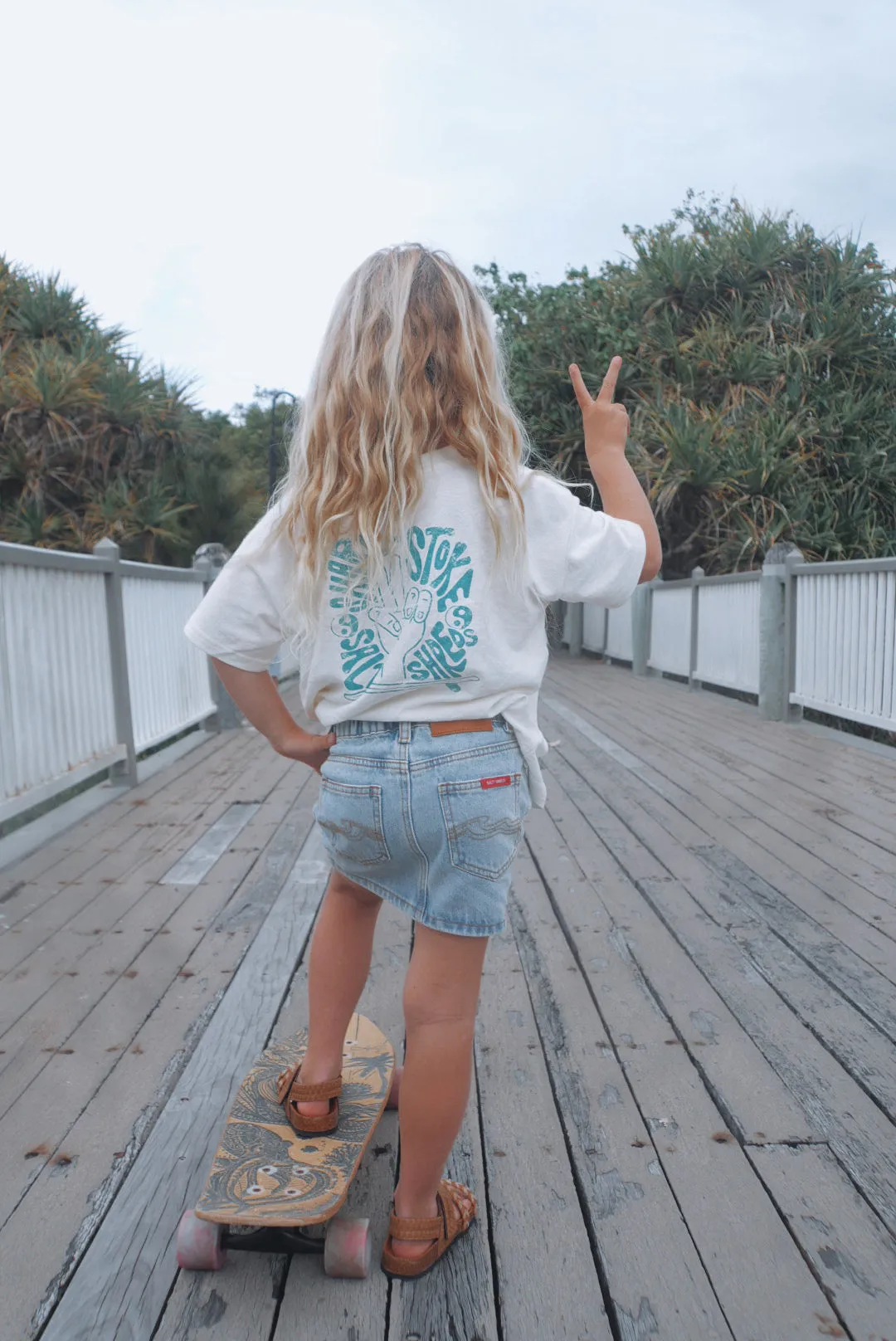 Vintage denim skater skirt - Girls