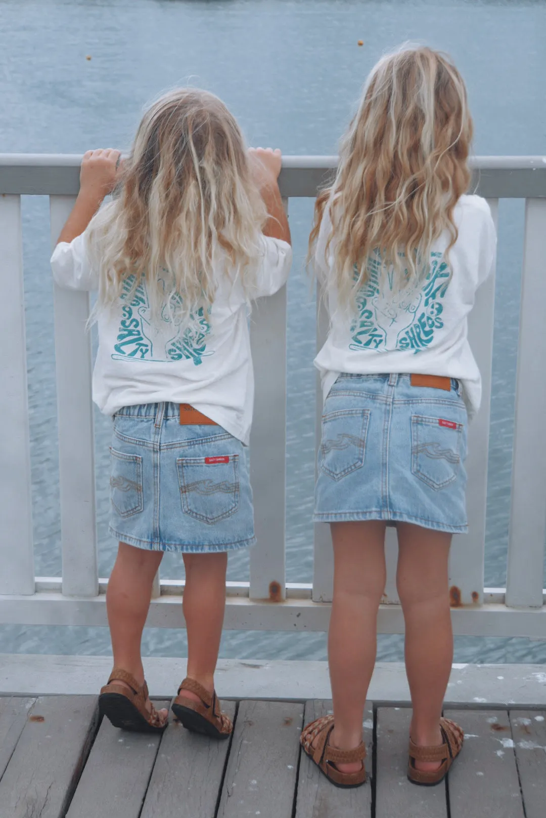 Vintage denim skater skirt - Girls