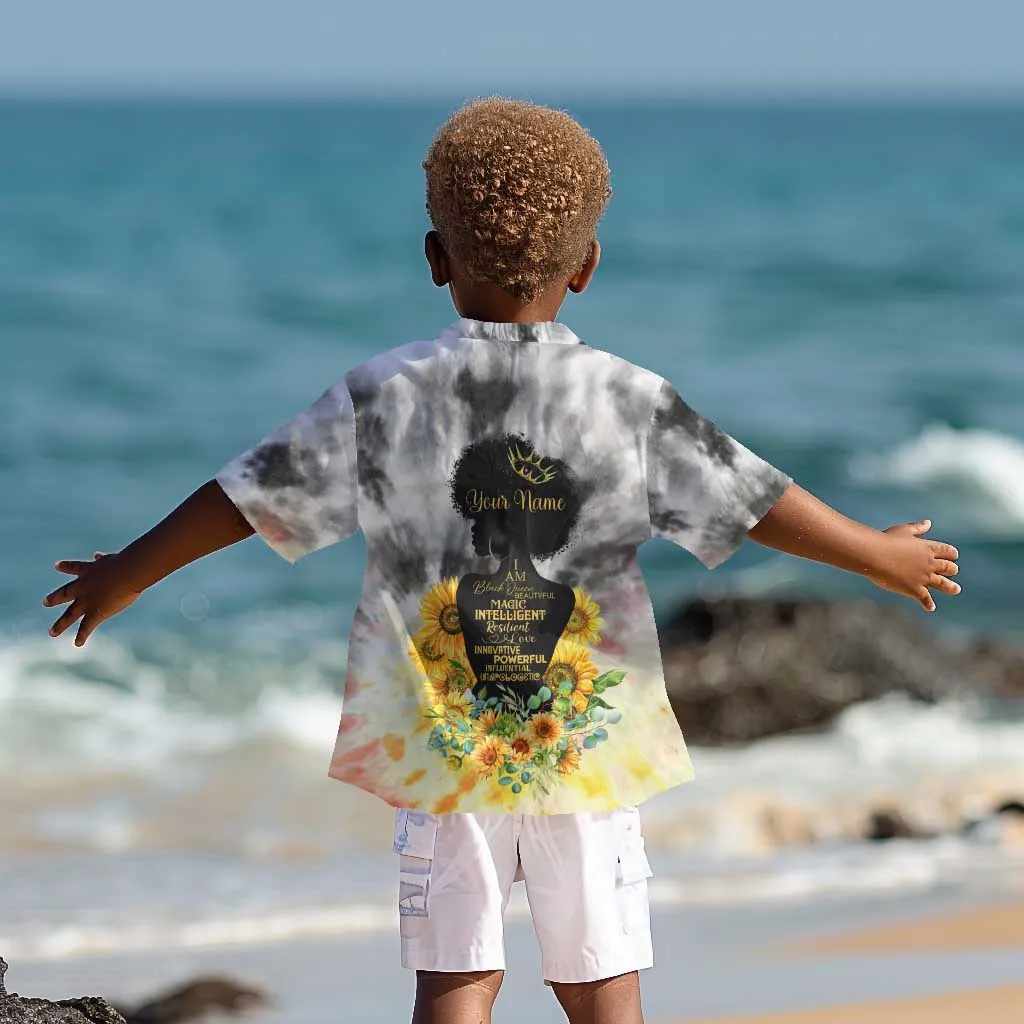 Vintage Flowers - I Am Black Queen Kid Hawaiian Shirt DT02