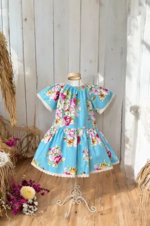 Vintage Seaside Dress | Made with Jennifer Paganelli Circa Fabric ~ Sz 4