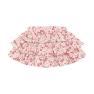 Vintage Strawberry Frill Skirt