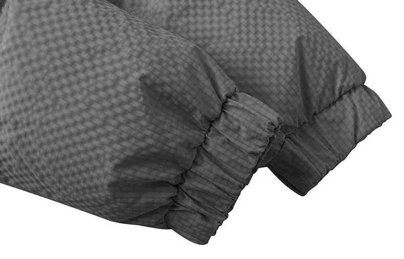 Vintage-style Zip-up Puffer Jacket for Unisex Wear