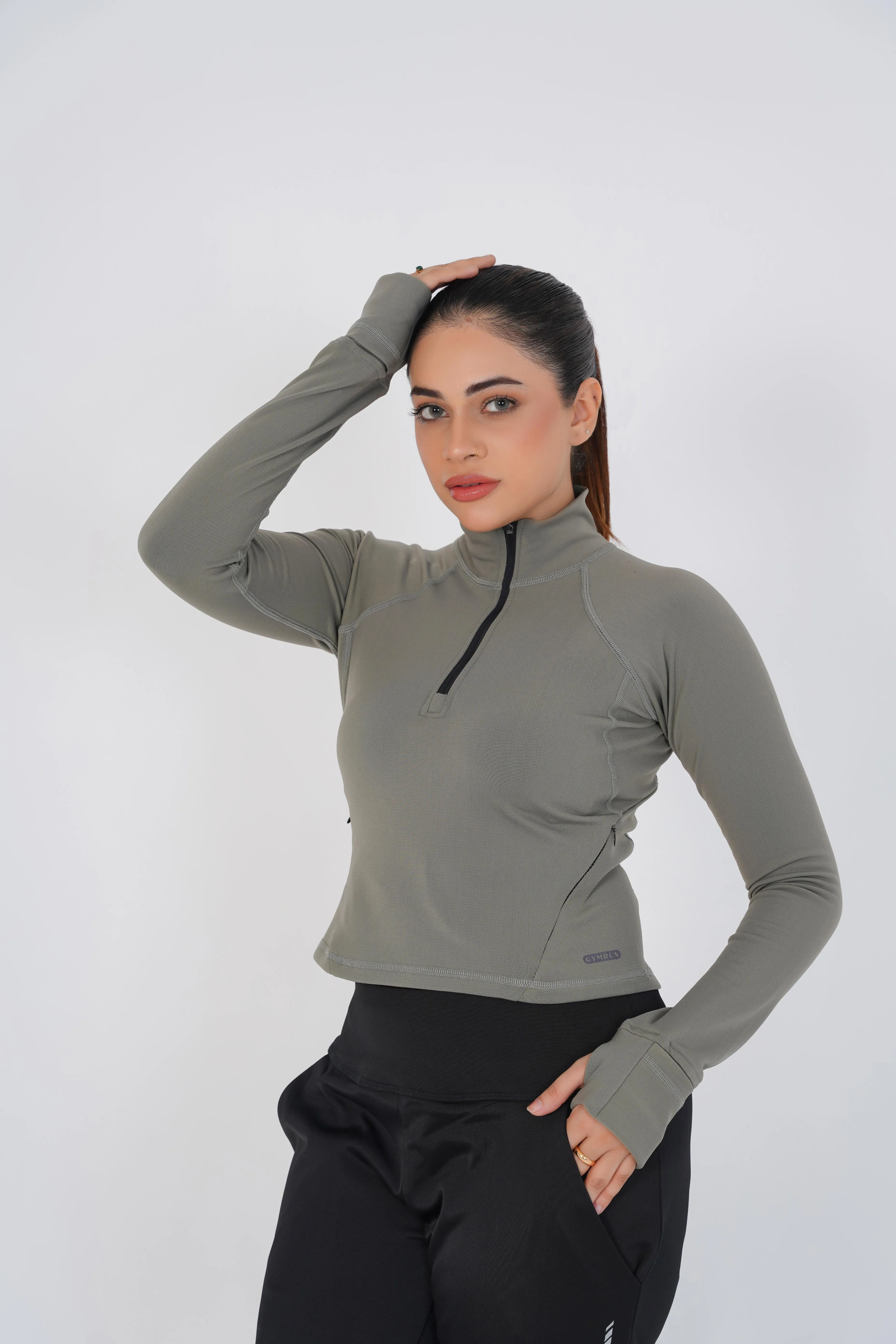 Vital Cropped Jacket Half zipper