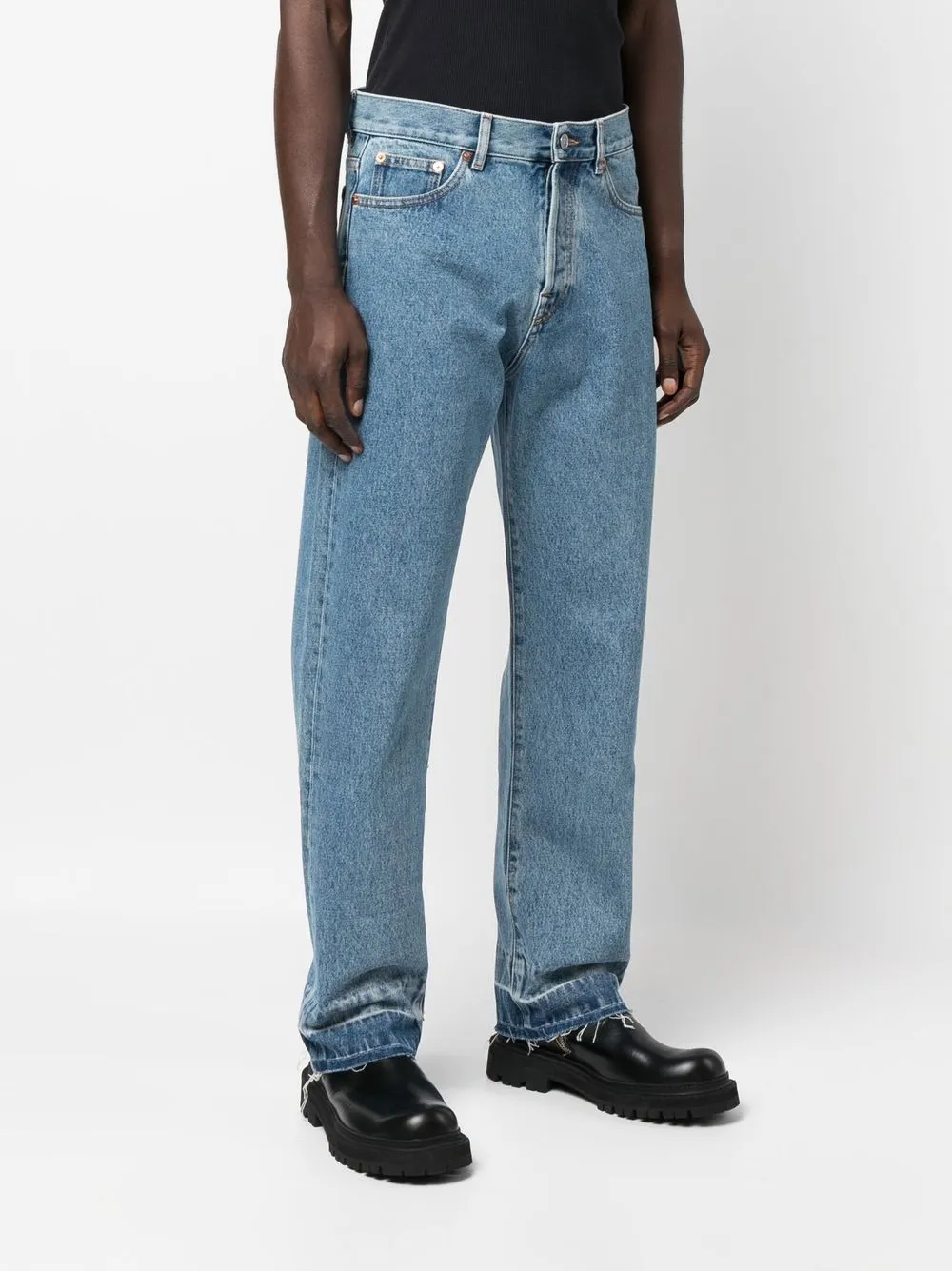 VLogo Straight-Leg Jeans