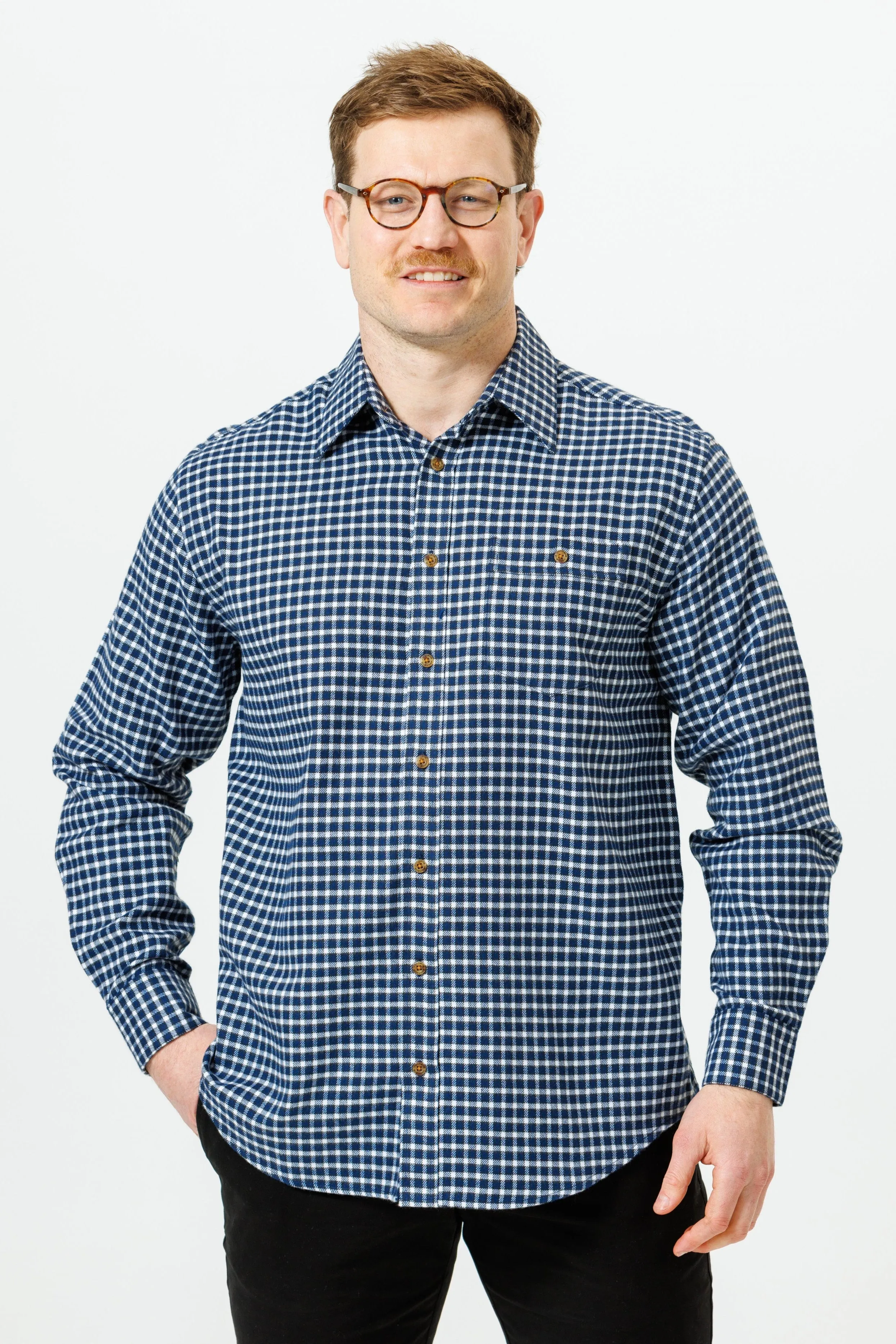 Vonnella L/S Shirt - Blue Check