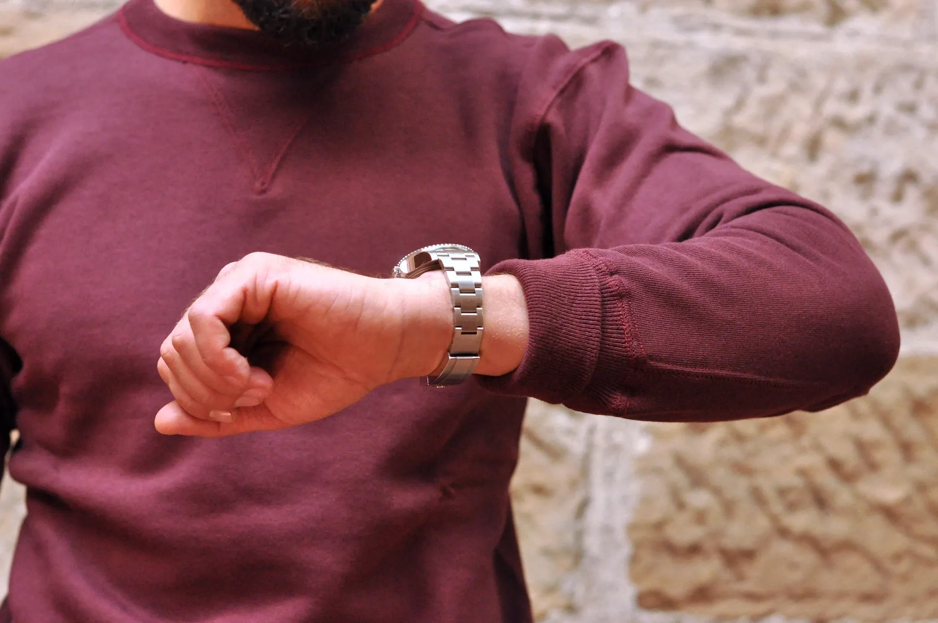 Warehouse Lot.403 10oz "Set-in Sleeves" Loopwheeled Sweatshirt (Burgundy)