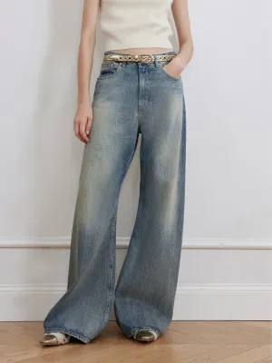 Washed Wide Leg Jeans
