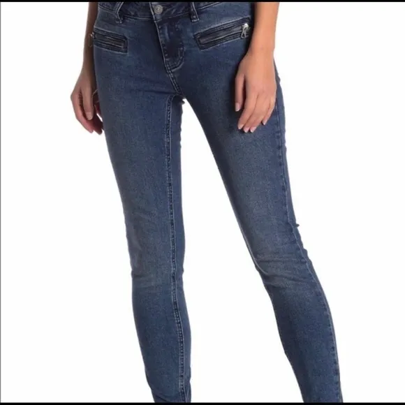 We The Free Jet Denim Low Rise Skinny Jeans