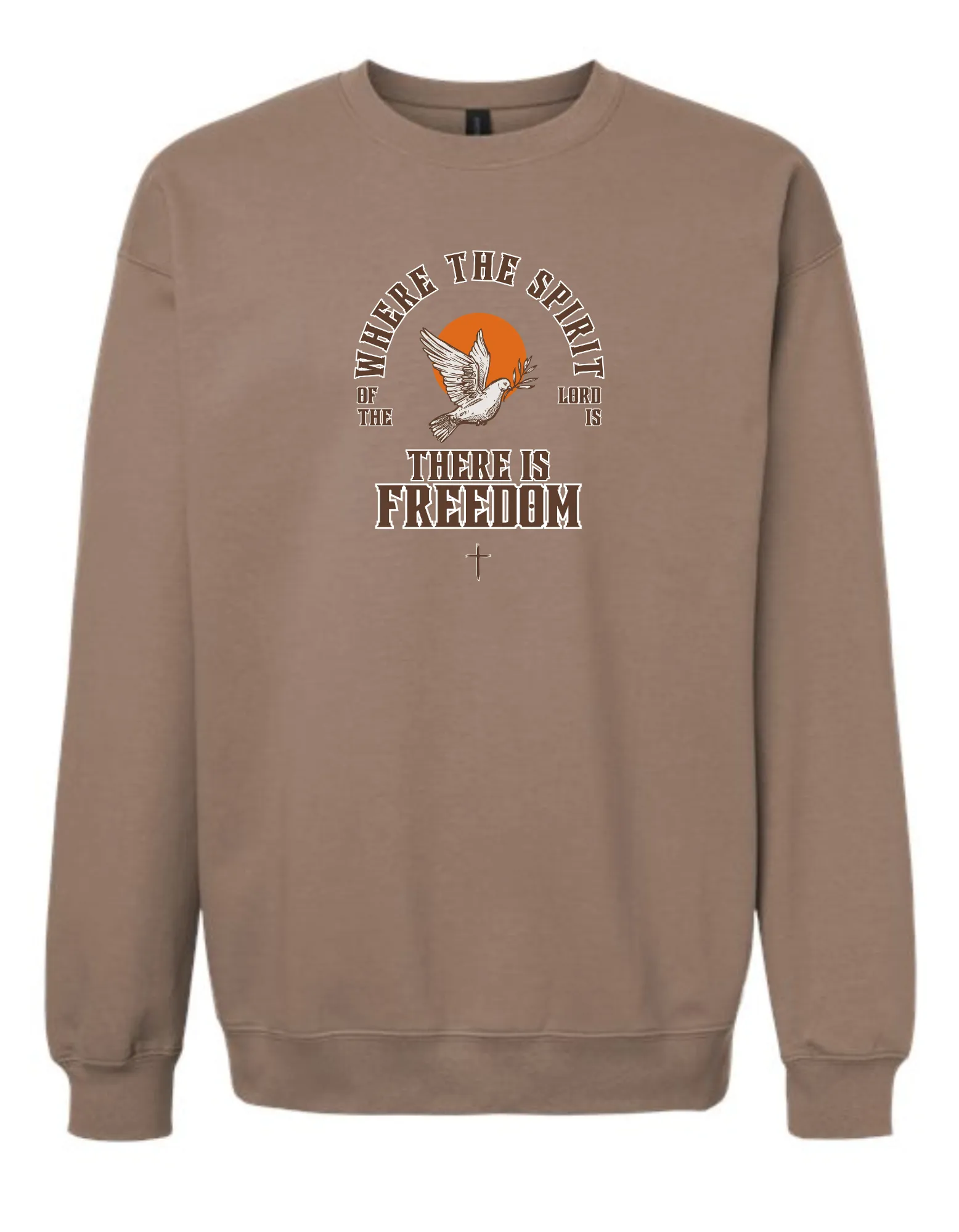 where the spirit of the Lord is - crew neck sweatshirt