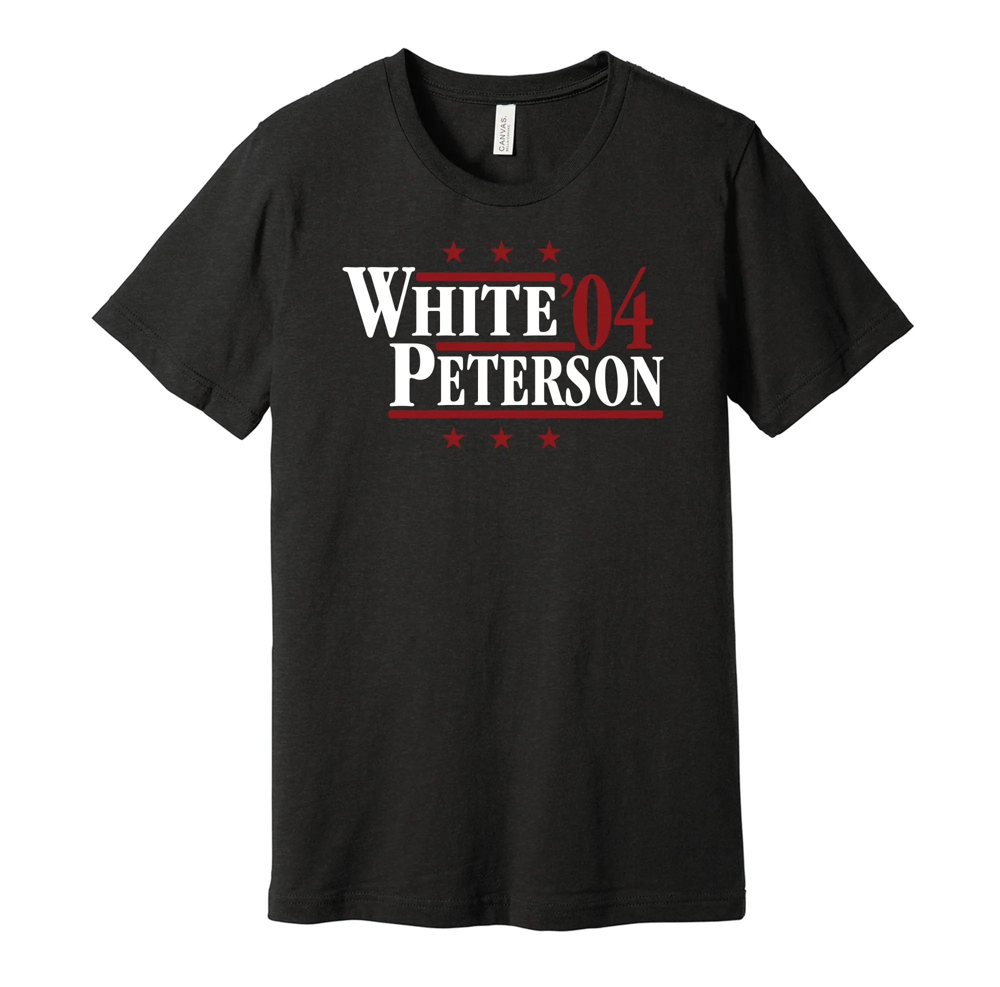 White & Peterson '04 - Oklahoma Football Political Campaign Parody T-Shirt - Hyper Than Hype Shirts