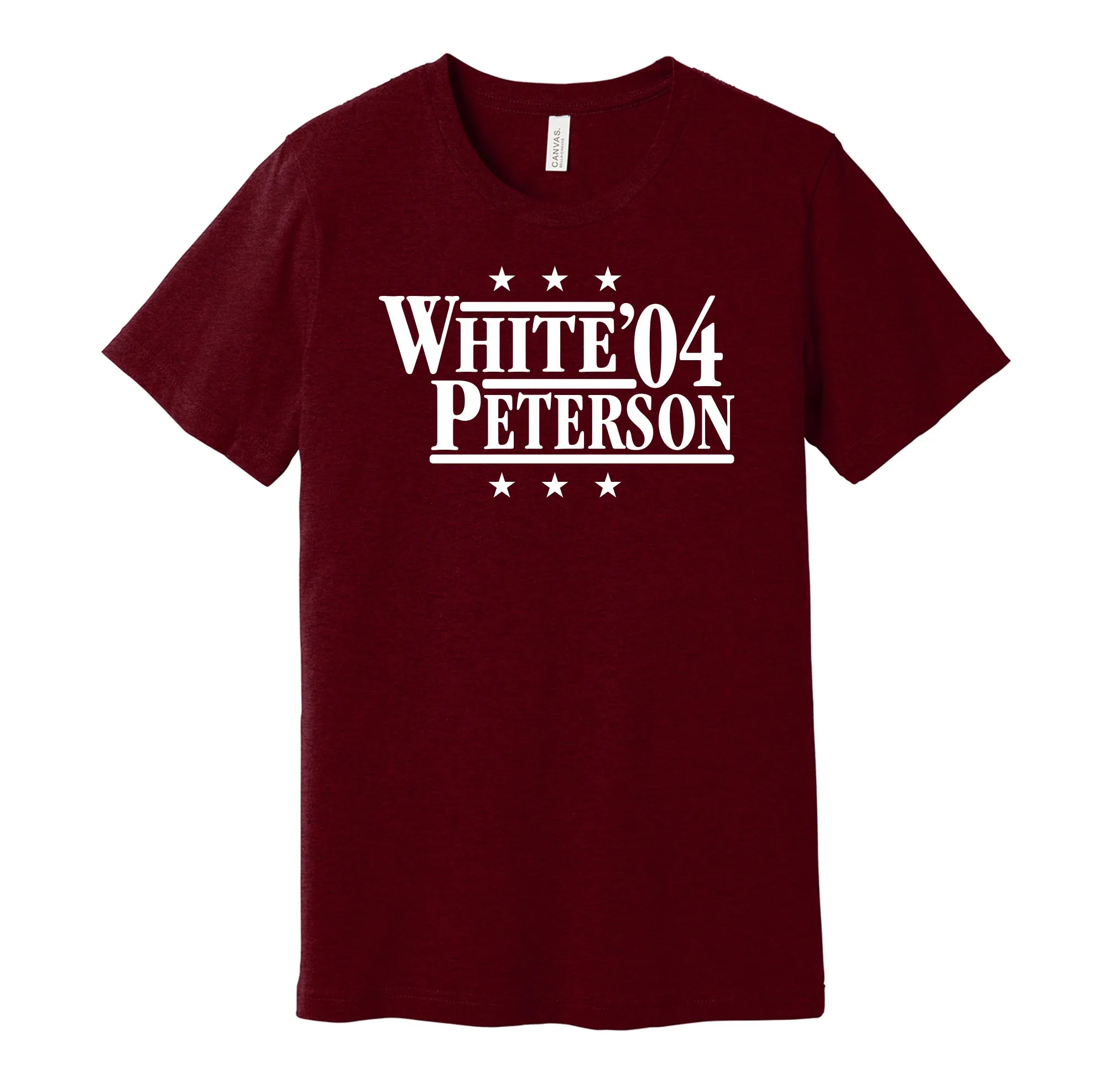 White & Peterson '04 - Oklahoma Football Political Campaign Parody T-Shirt - Hyper Than Hype Shirts