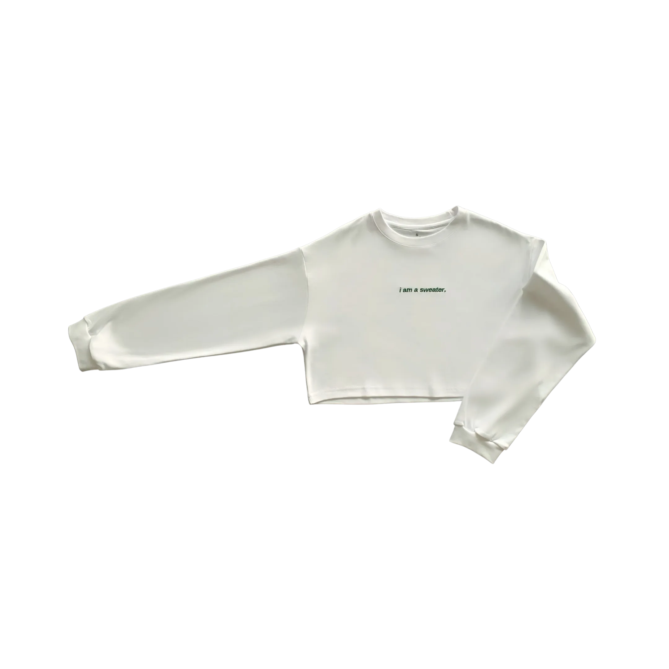 white sweater