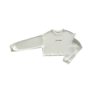 white sweater