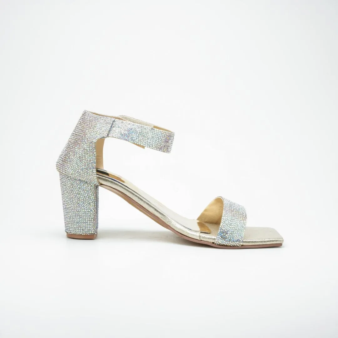 WOMEN BLOCK HEEL (BLACK)