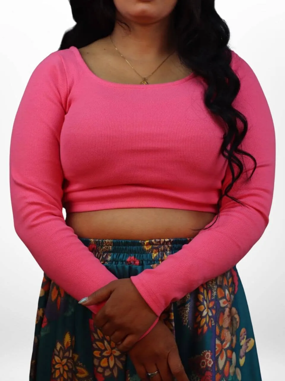 Women's All Over Full Sleeve Basic Blouse