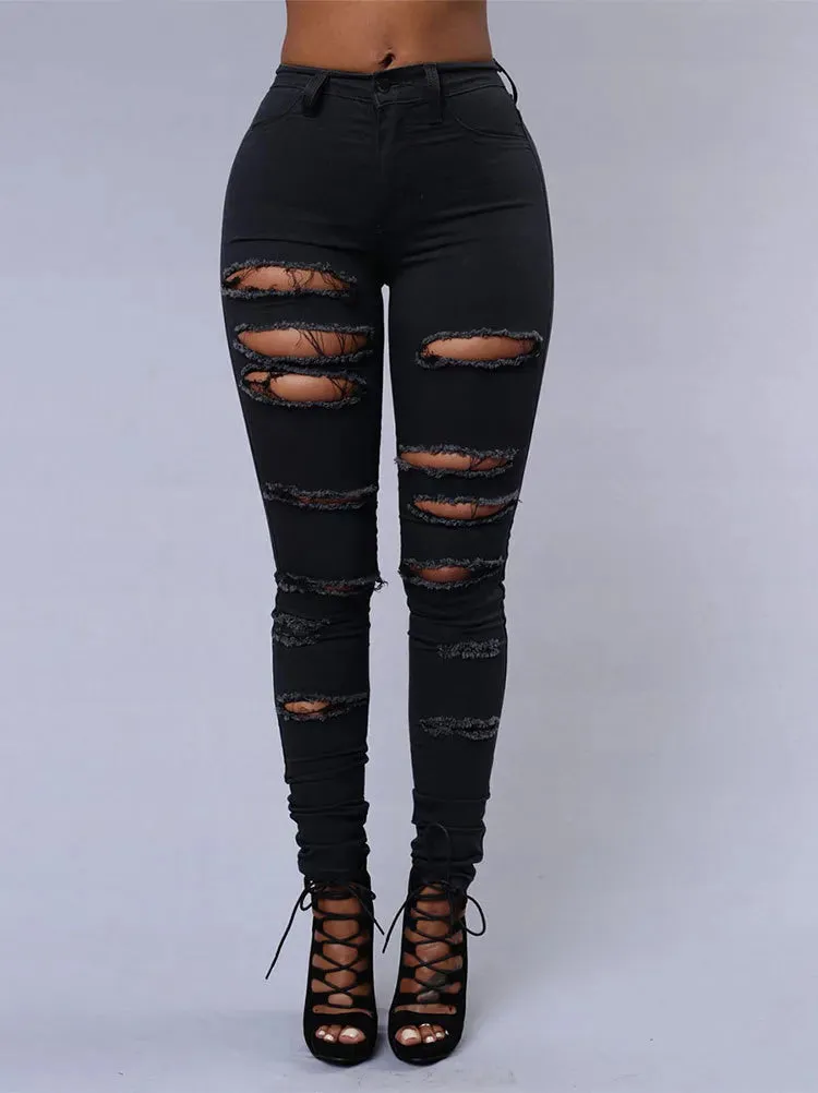 Women's Crayoo ripped denim jeans