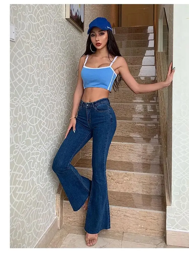 Women's Hakko vintage denim flared jeans