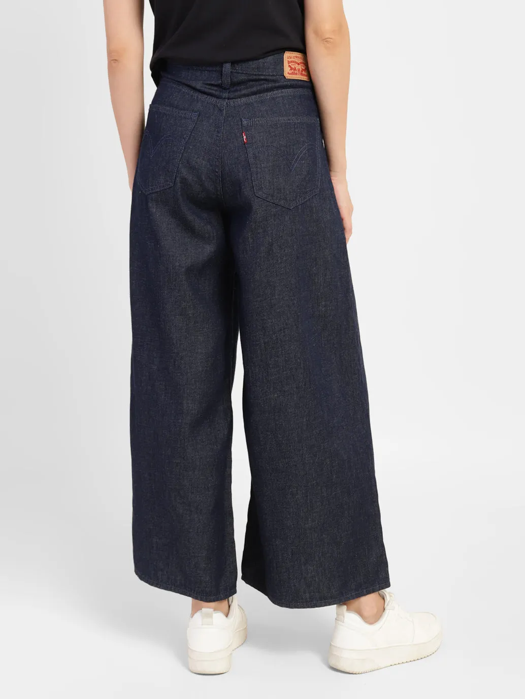 Women's Indigo Loose Fit High Rise Jeans