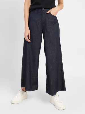 Women's Indigo Loose Fit High Rise Jeans