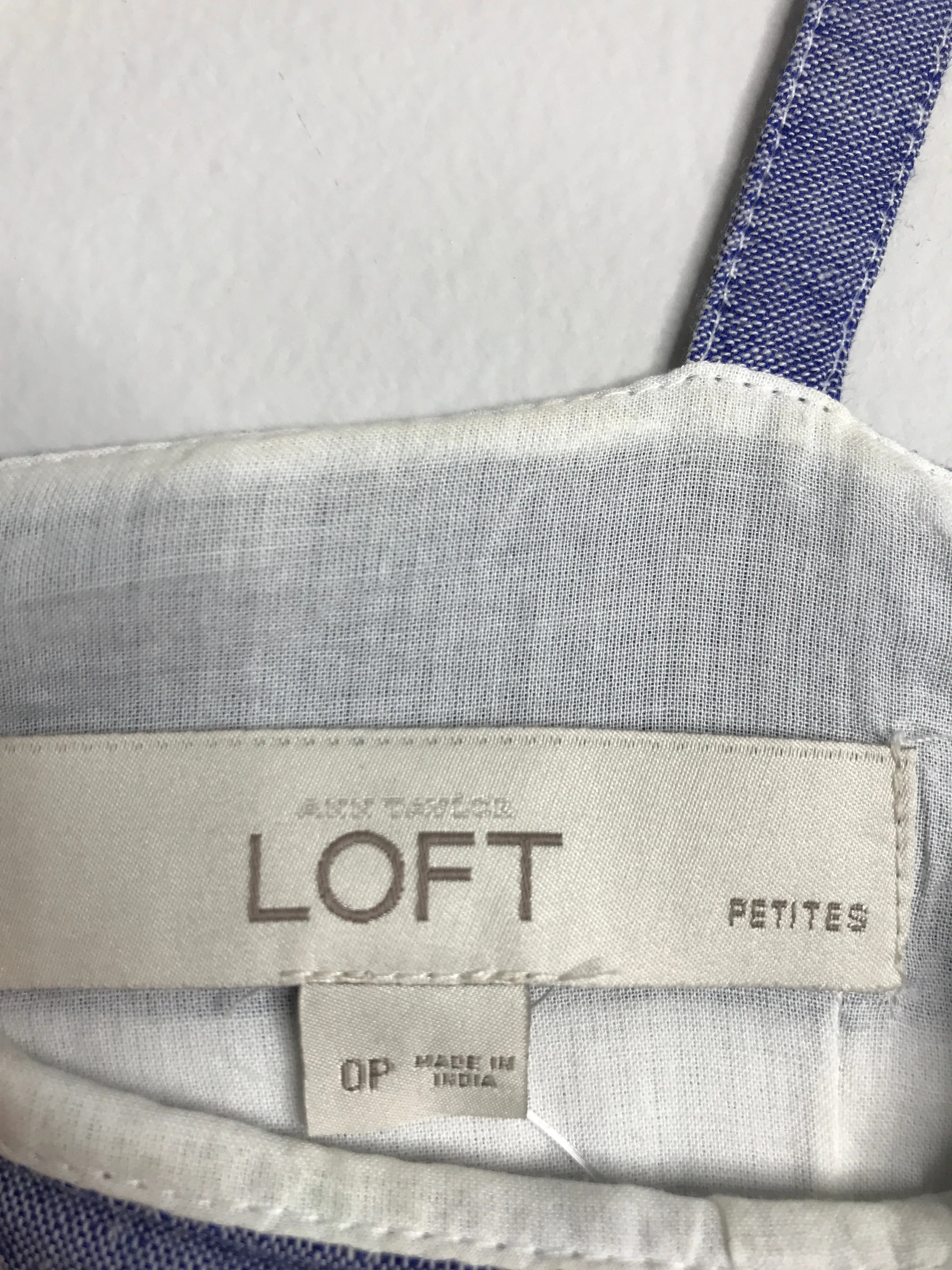 Womens Size 0 Misses Blue Loft Dress