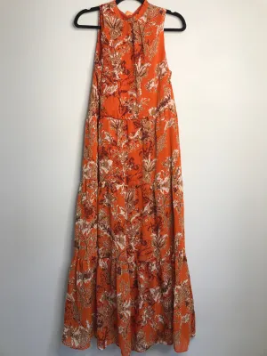 Womens Size 10 Misses Orange Donna Ricco Dress