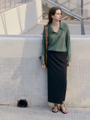 Wool Flannel Skirt