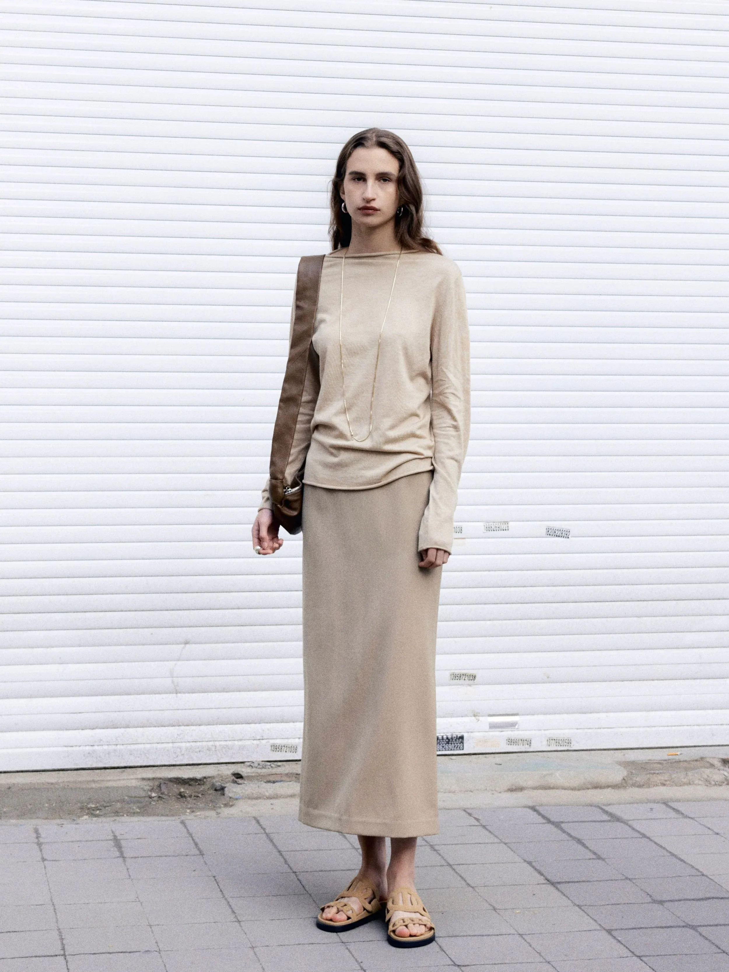 Wool Flannel Skirt