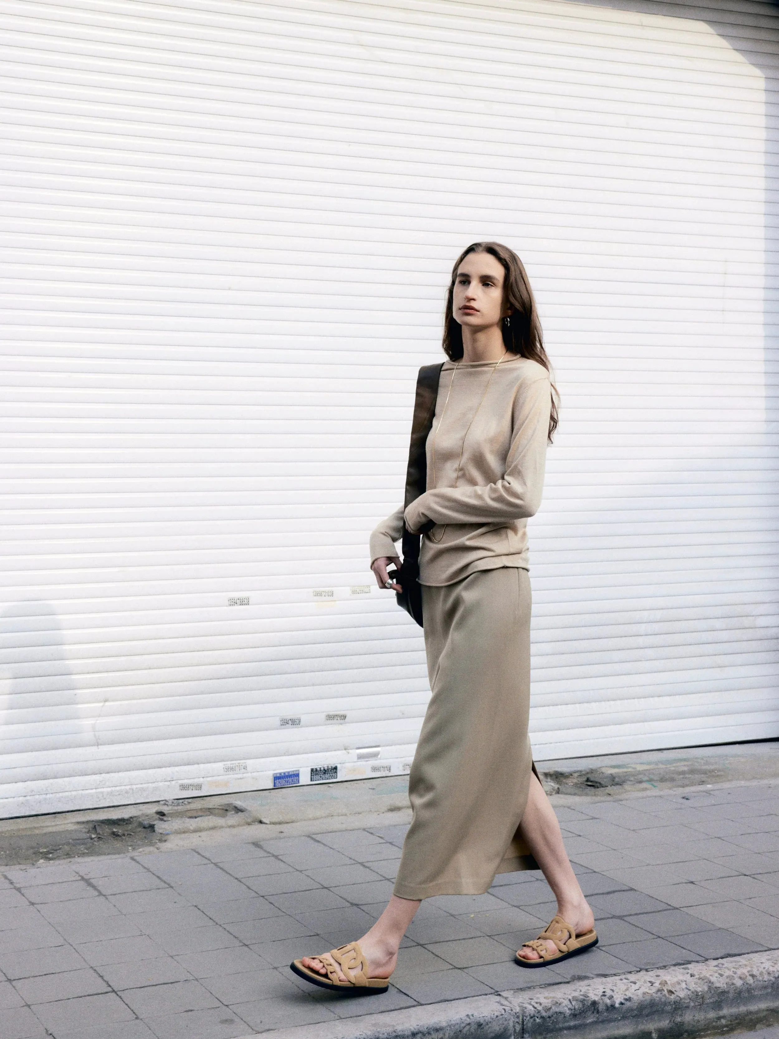Wool Flannel Skirt