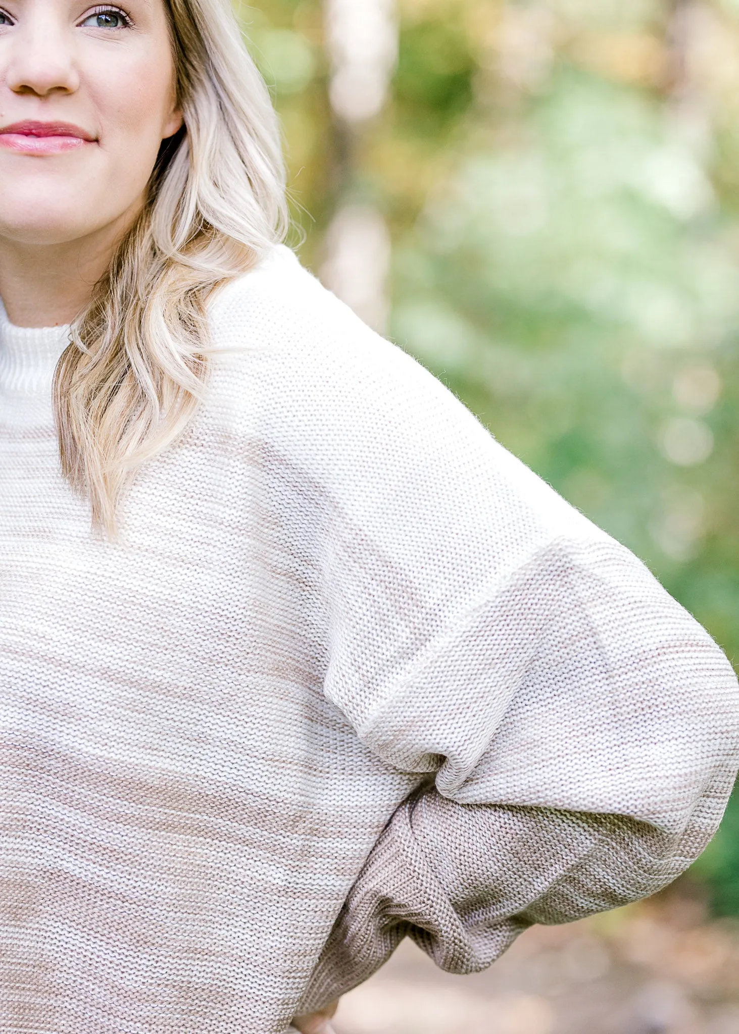 X Soft Horizon Taupe Combo Sweater