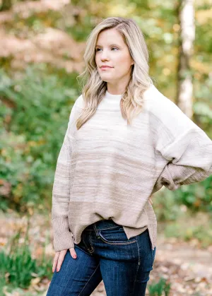 X Soft Horizon Taupe Combo Sweater