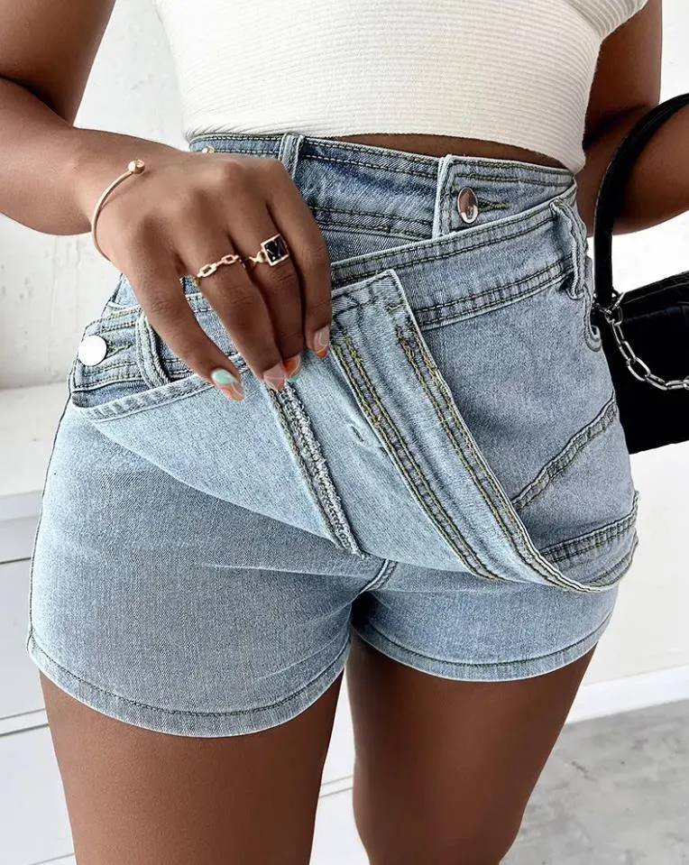 Y2K Vintage Denim Skirt Shorts