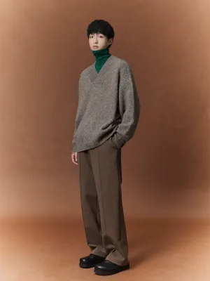 Yak and Wool V-Neck Sweater