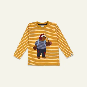 Yellow Bear Applique Top