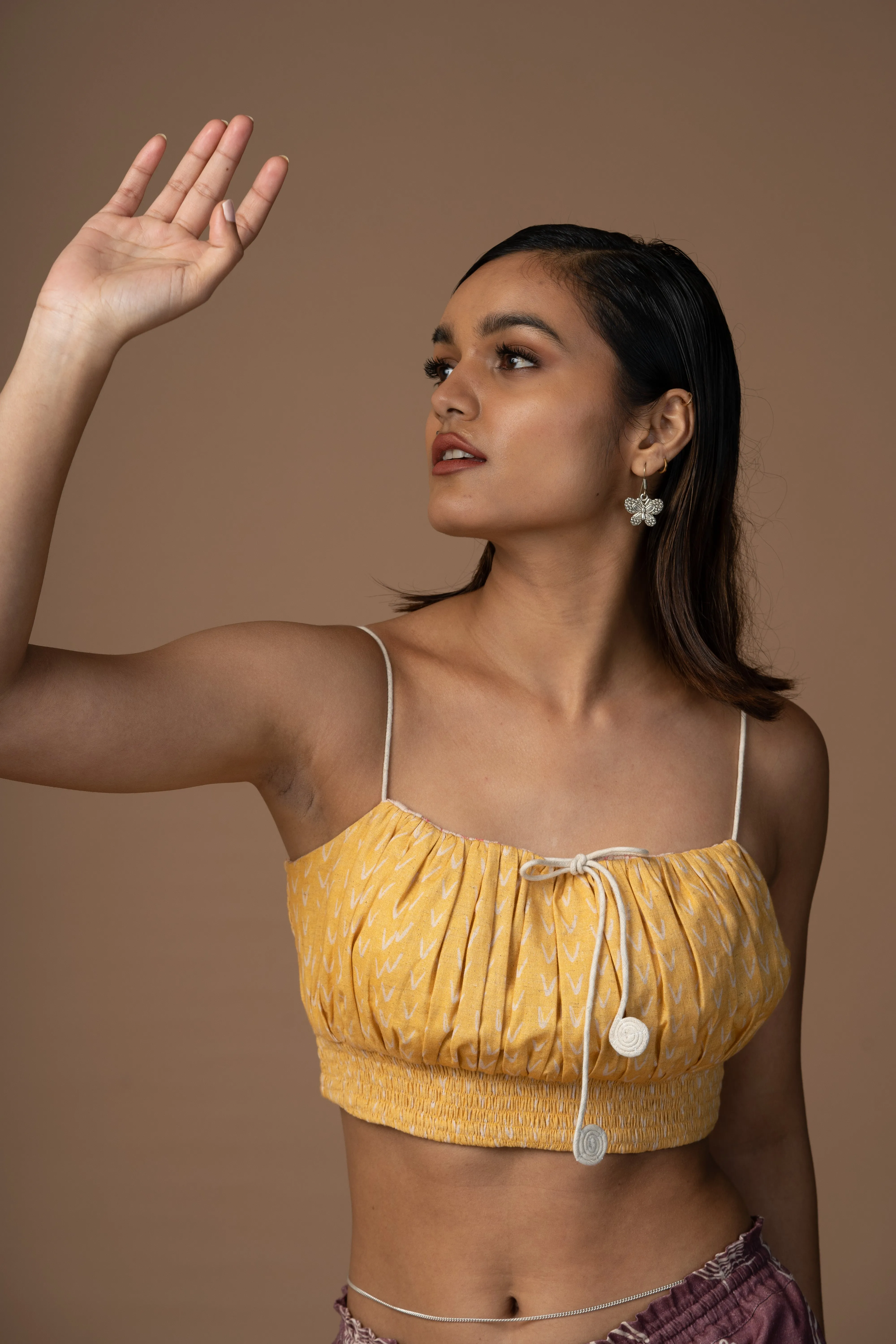 Yellow Reversible Stringed Beauty Bralette
