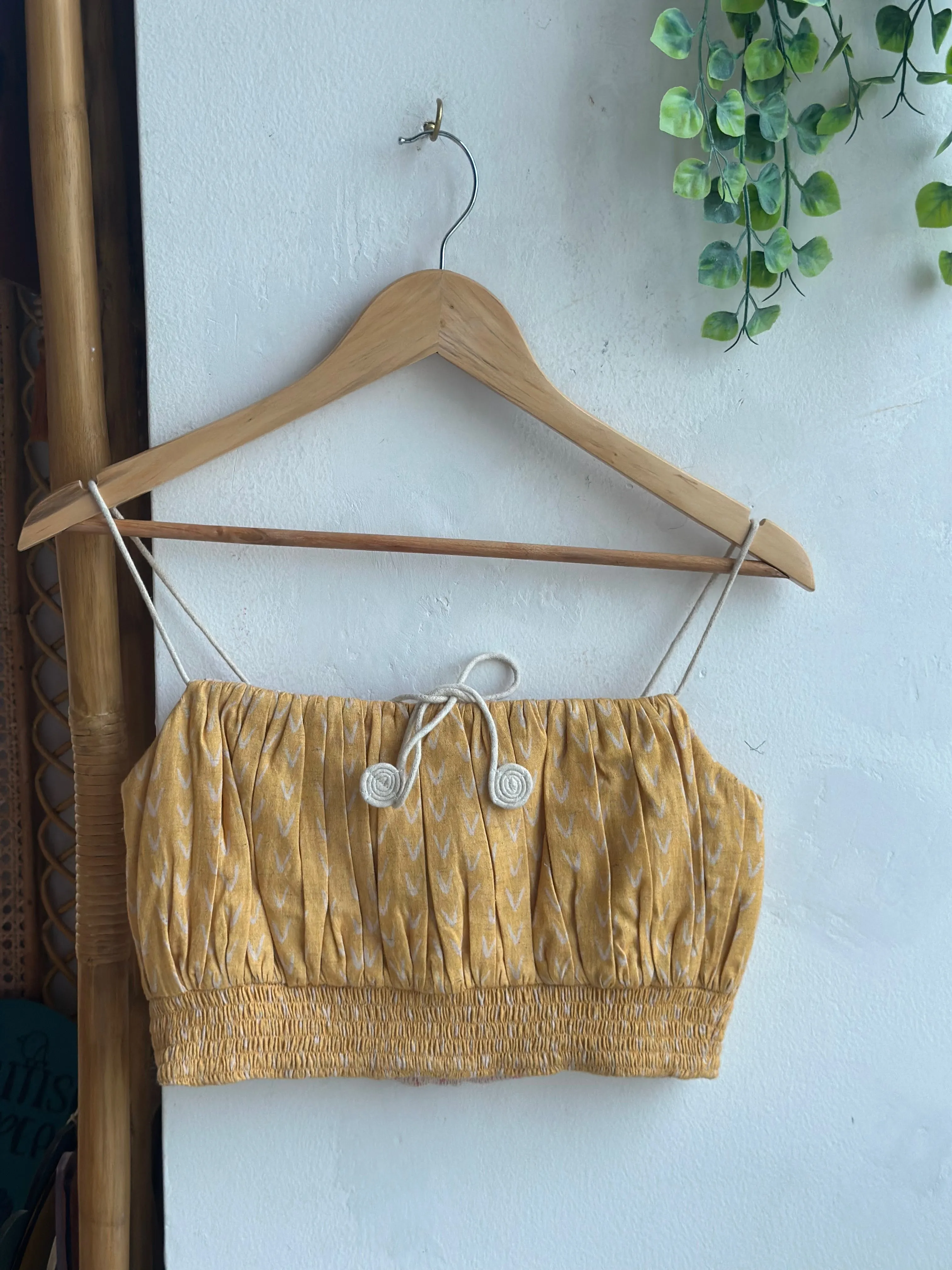 Yellow Reversible Stringed Beauty Bralette
