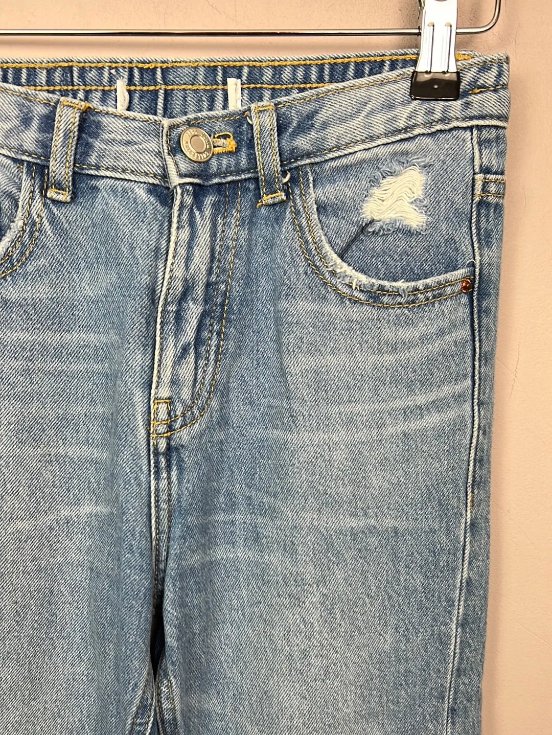 Zara mid wash mom fit jeans 9y