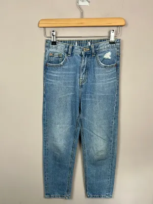 Zara mid wash mom fit jeans 9y