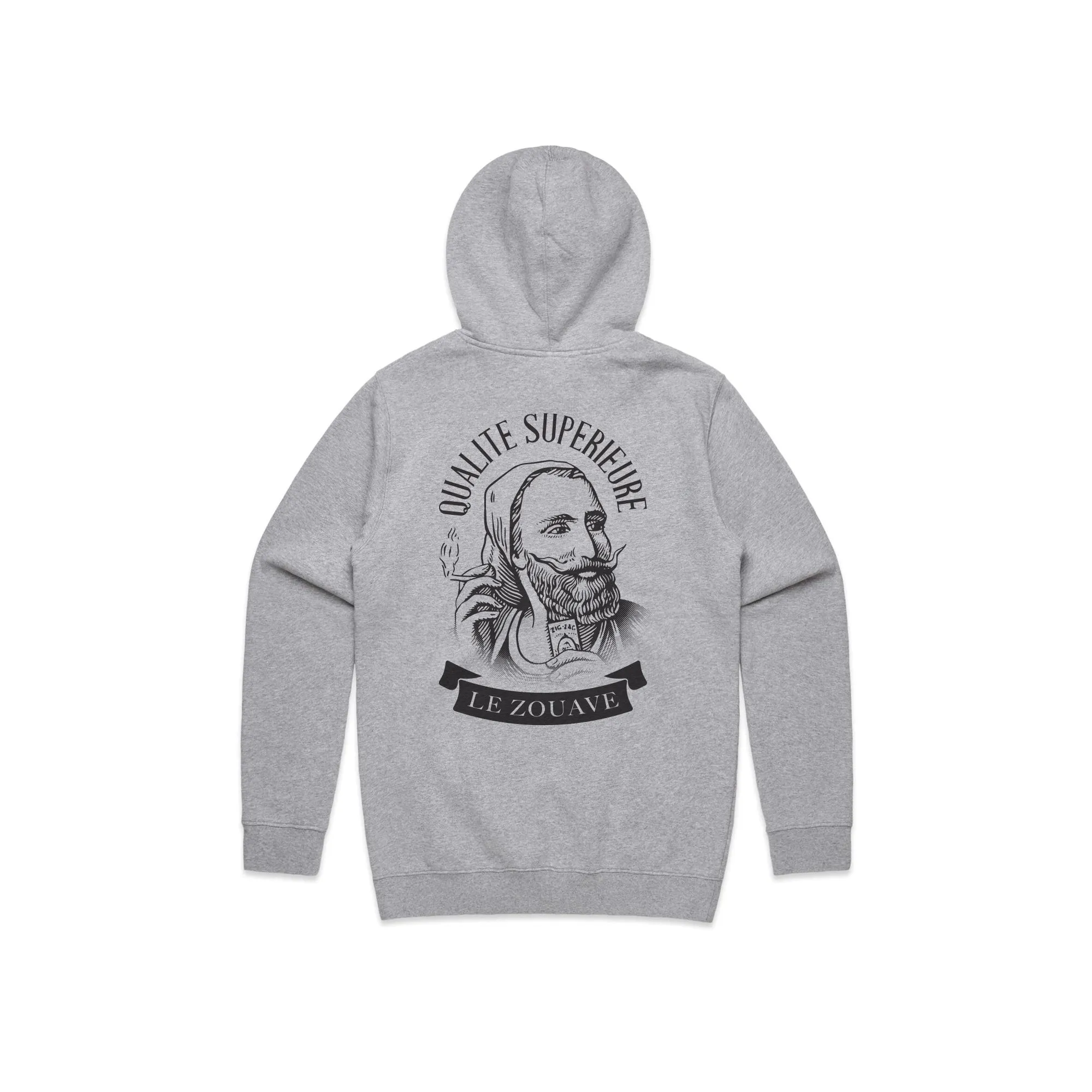 Zig-Zag Qualite Superieure Gray Hoodie - Various Sizes - (1 Count or 3 Count)