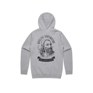 Zig-Zag Qualite Superieure Gray Hoodie - Various Sizes - (1 Count or 3 Count)